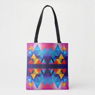 Bolso De Tela Símbolos geométricos Resumen #10 Diseño 2