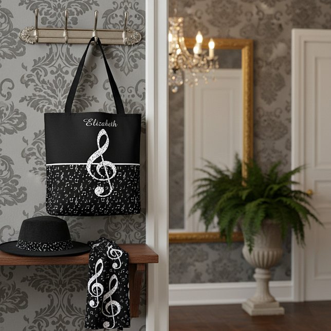 Bolso De Tela símbolos musicales personalizados (Subido por el creador)