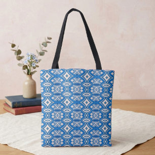 Bolso De Tela Simetría de Diamante y Óvalo Suave