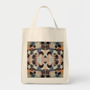 Bolso De Tela Simetría de Pastel vibrante - Arte textual abstrac