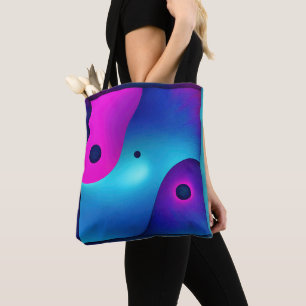 Bolso De Tela Simetría espiritual: Brillante Resumen Yin Yang