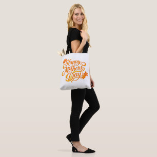Bolso De Tela Simple Feliz Día de la Madre Floral Caligrafía   