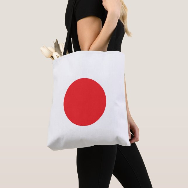 Bolso De Tela Simple Japan Flag Design Casual (Detalle)