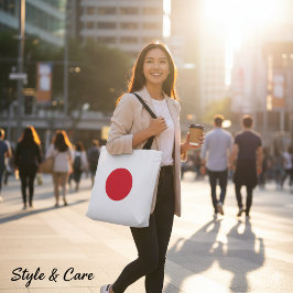 Bolso De Tela Simple Japan Flag Design Casual