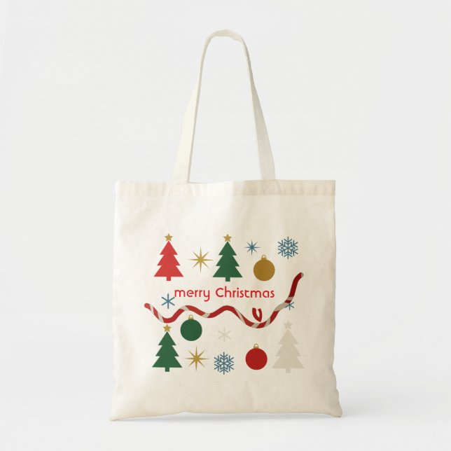 Bolso De Tela Simple Joys Christmas Tote Bag (Frente)