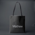 Bolso De Tela simple letra inicial monograma agregue su letra de<br><div class="desc">diseño</div>