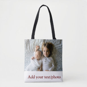 Bolso De Tela simple mínima AGREGAR TUS NAVIDADES DE TEXTO DE FO