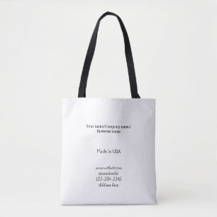Bolso De Tela simple minimal agregue su logotipo/diseño aquí neg