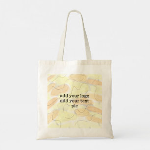 Bolso De Tela simple mínimo personalizado acuarela añadir sitio