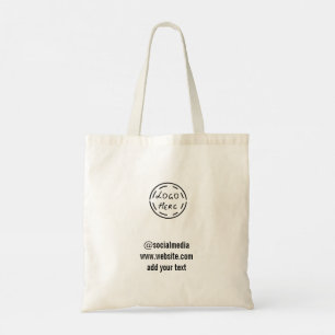 Bolso De Tela simple mínimo personalizado acuarela añadir sitio 