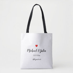 Bolso De Tela simple personalizado agregar su nombre año hea