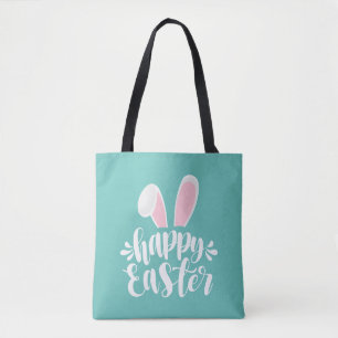 Bolso De Tela Simple y lindo conejito orejas feliz Pascua   Bols