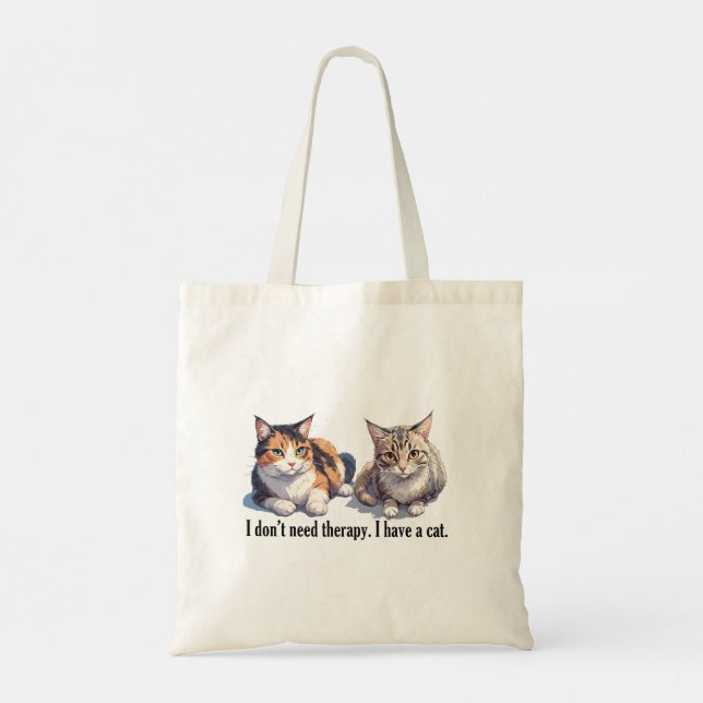 Bolso De Tela Simplemente adorable Funny Cat Design Tote Bag (Reverso)