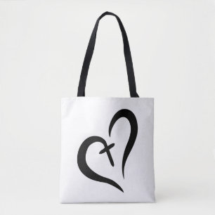 Bolso De Tela simplemente amor lindo + FE = diseño BLESSED