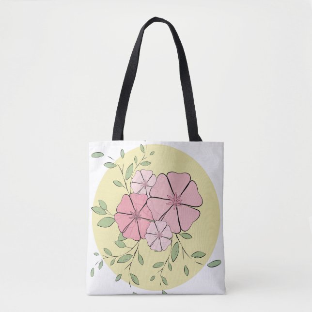 Bolso De Tela Simplemente floral (Anverso)