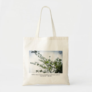 Bolso De Tela "Simplemente florece" flor de cerezo reutilizable