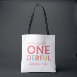 BOLSO DE TELA SIMPLEMENTE ONEDEROSO MARAVILLOSO<br><div class="desc">SIMPLEMENTE ONEDEROSO. MARQUE SUS PEQUEÑOS DÍAS ESPECIALES CON ESTILO EN ESTE DISEÑO PERSONALIZABLE DE PRIMER CUMPLEAÑOS. PARTE DE UNA COLECCIÓN.</div>