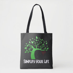 Bolso De Tela Simplifique su vida.b