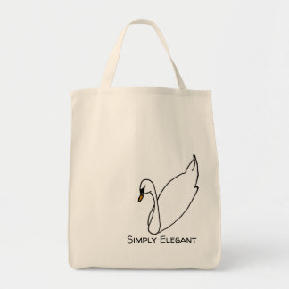 Bolso De Tela Simply Elegant Swan