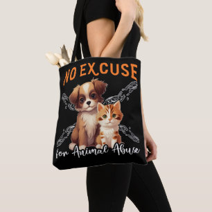 Bolso De Tela Sin Abuso Animal Derechos Animales Diseño Para Ama