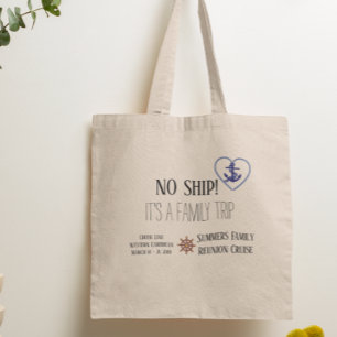 Bolso De Tela Sin barco es un crucero de viaje familiar personal