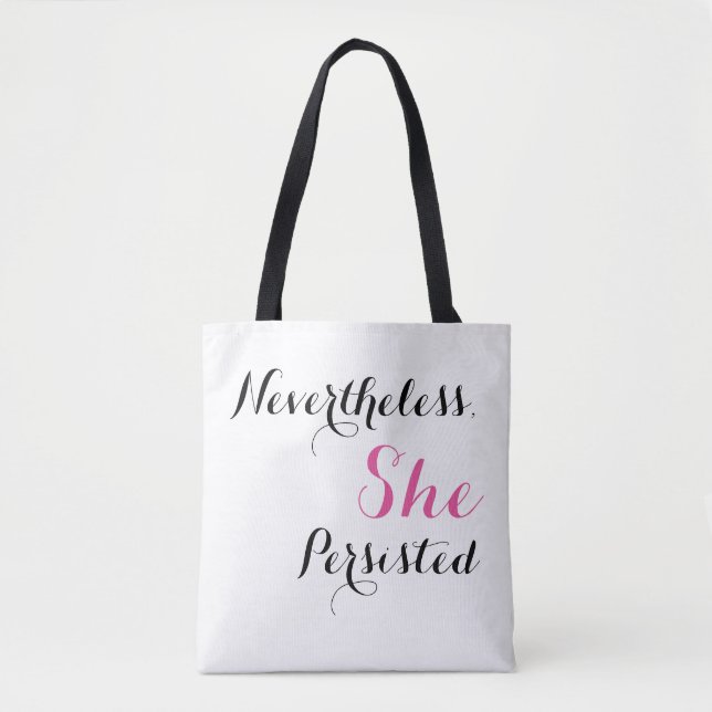 Bolso De Tela Sin embargo, ella persistió (Anverso)