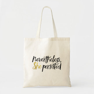 Bolso De Tela Sin embargo, ella persistió