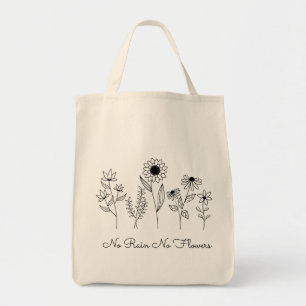 Bolso De Tela Sin lluvia No Flores Línea Boho