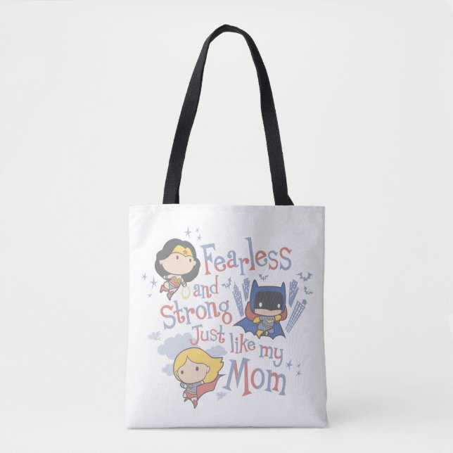 Bolso De Tela Sin Miedo Y Fuerte Como Mi Mamá (Anverso)