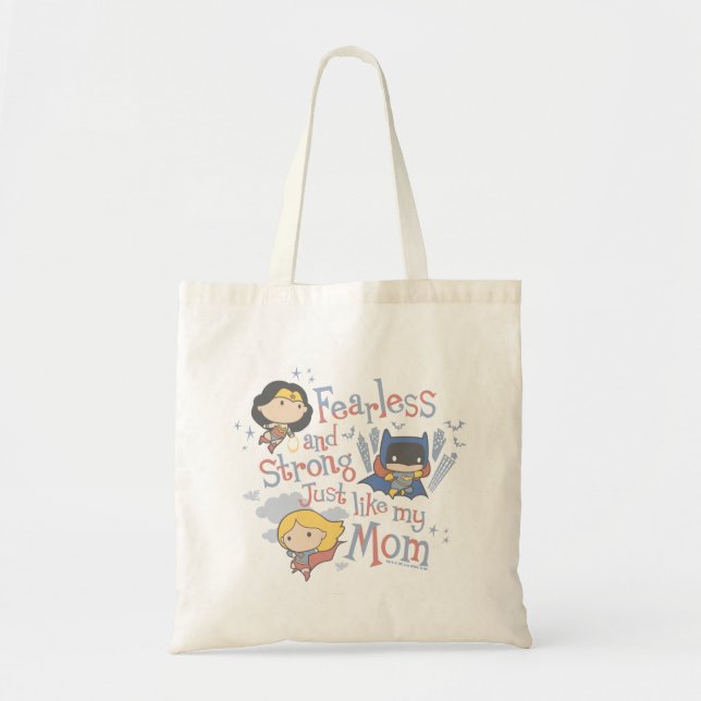 Bolso De Tela Sin Miedo Y Fuerte Como Mi Mamá (Frente)