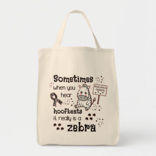 Bolso De Tela Síndrome de Ehlers-Danlos Conciencia de las cebras