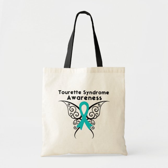 Bolso De Tela Síndrome de Tourette Conciencia Tattoo Mariposa (Frente)