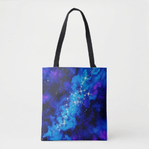 Bolso De Tela Sinfonía celeste