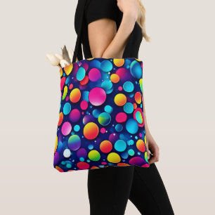 Bolso De Tela Sinfonía de burbujas coloridas