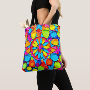 Bolso De Tela Sinfonía de Caleidoscopio Arte