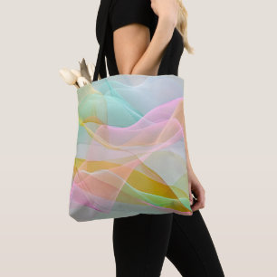 Bolso De Tela Sinfonía de Pastel de Cintas Flotantes y Transpare