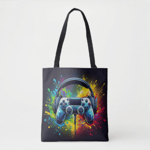 Bolso De Tela Sinfonía de píxeles y sonido: Vibrante arte de jue