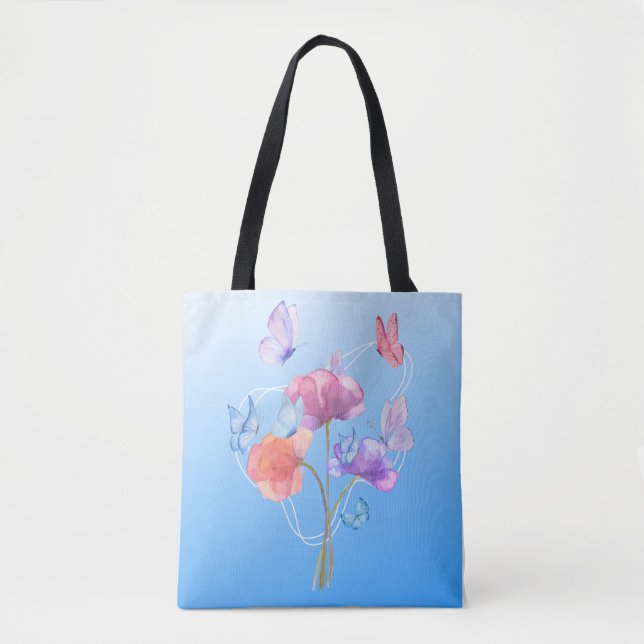 Bolso De Tela Sinfonía floral (Anverso)