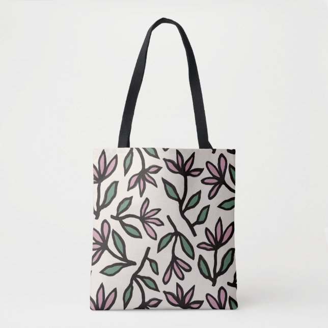 Bolso De Tela Sinfonía floral de baile (Anverso)