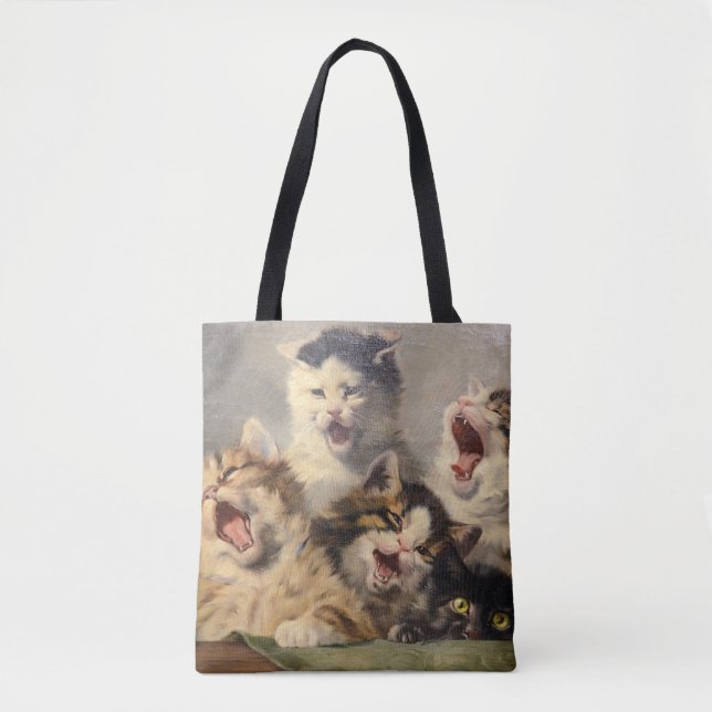 Bolso De Tela Sinfonía gatita por Julius Adam II (Anverso)
