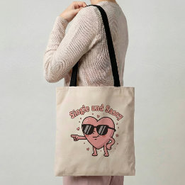 Bolso De Tela Single & Sassy Tote Bag Funny Single Life Gift 