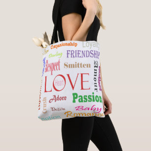 Bolso De Tela Sinónimos de amor de Shirley Taylor