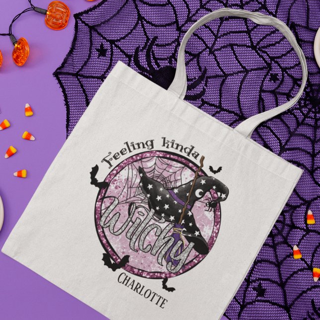 Bolso De Tela Sintiendo un poco de Purpurina picante nombre de H (Subido por el creador)