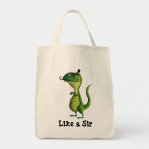 Bolso De Tela Sir T-rex con los bigotes