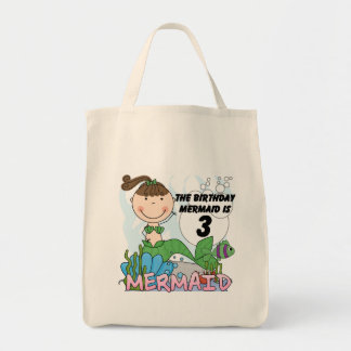 Bolso De Tela Sirena 3 camisetas de cumpleaños y regalos