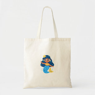 Bolso De Tela Sirena azul