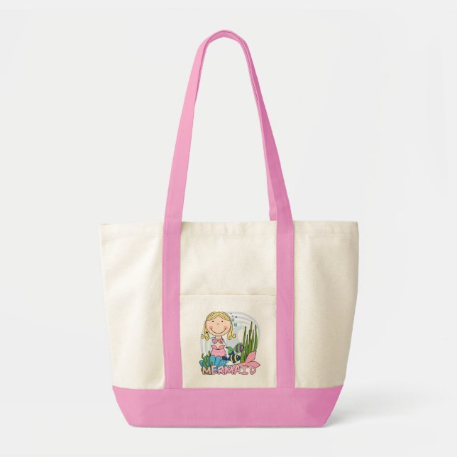 Bolso De Tela Sirena - camisetas y regalos rubios (Frente)