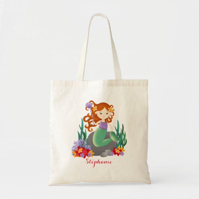 Bolso De Tela Sirena Cuta (Frente)