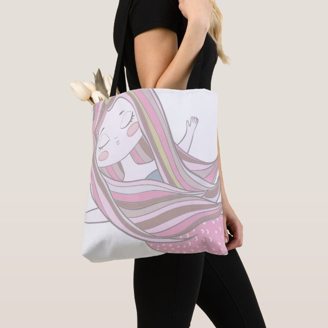 Bolso De Tela Sirena de Meditación Consciente (Detalle)