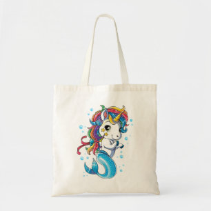 Bolso De Tela Sirena de unicornio